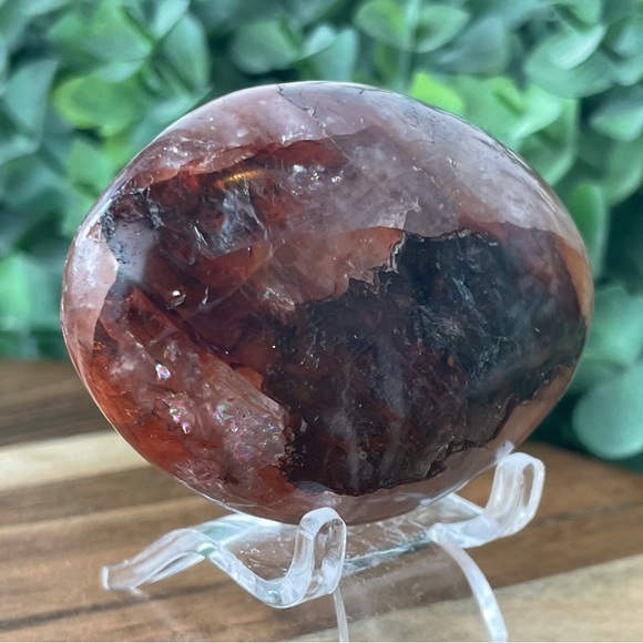 Fire Quartz- Hematoid Quartz- Palm Stone - Picture 6 of 17